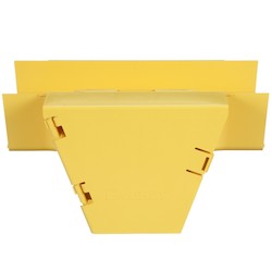 FiberRunner Vertical Tee Fitting 6x4 Yellow