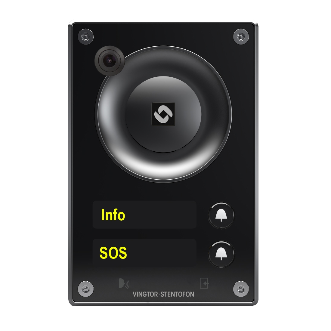 2- Button IP and SIP Video Intercom, Flush, Wall Mount