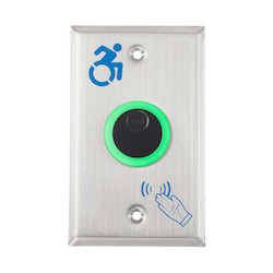 
 La série Alarm Controls NTB est une station sans contact alimentée par batterie qui utilise des capteurs infrarouges pour permettre de manière fiable une sortie en toute sécurité ou pour activer un appareil, avec une simple présentation à la main.