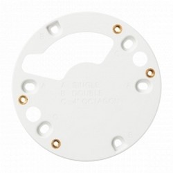 Adaptor plate for Single, Double, 4" Octagon, supported cameras