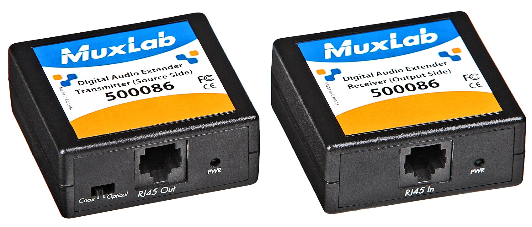 Audio Extender Kit, 1 Output, RJ45, 1 Input, 100m