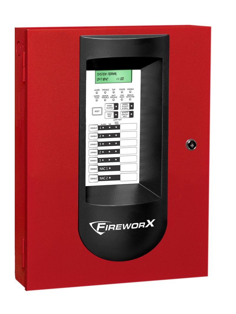 Conventional Fire Alarm,2 A,Red,Wired,3-3/4 in. Dp,19-1/2 in. Ht,Steel ...