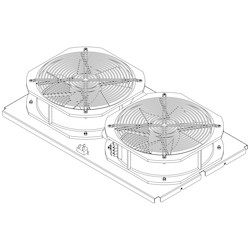 Exhaust Chimney Fan Tray, 1200 CFM, Compatible with standard Exhaust Chimney, Use with 42"D ES Cabinets