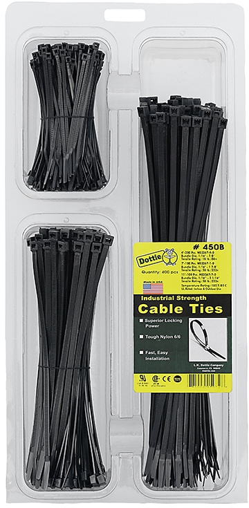 Assorted Cable Ties 400 Pieces