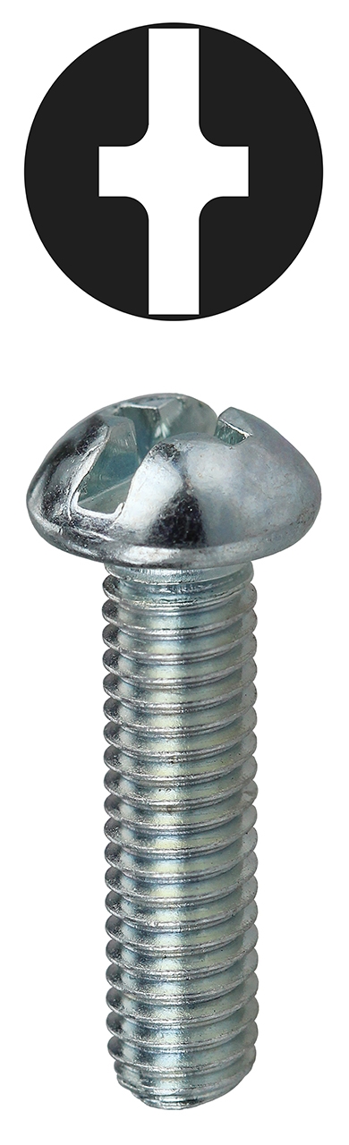 Machine Screw, Imperial, Round Head, 1/4-20, Fully Threaded Thread, 2A ...