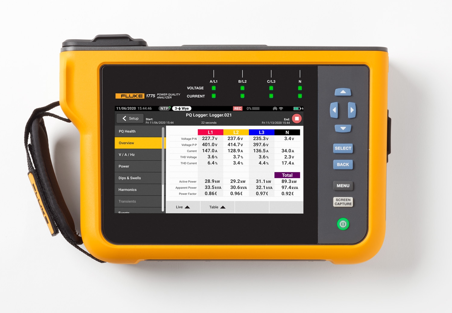 Scopemeter Test Tool, 1 Mohm, +/- (0.6 % + 6 counts), 100 MHz, Lithium ...