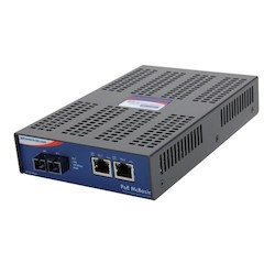 10/100 Mbps PoE media converter PoE McBasic LFPT, 2TX/FX-MM1300-SC