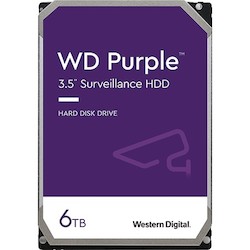 WD Purple Hard Disk Drive, 6TB, SATA 6 GB/S, 128mb Cache, Individually Boxed