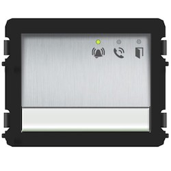 Module audio, boutons-poussoirs 1/2, avec état LED, avec connexion à deux verrous, alliage d’aluminium