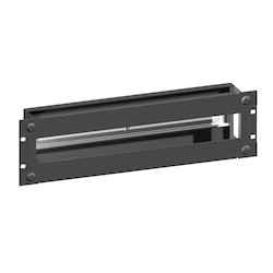 DIN RAIL PANEL 19&quot; 3U W/COVER