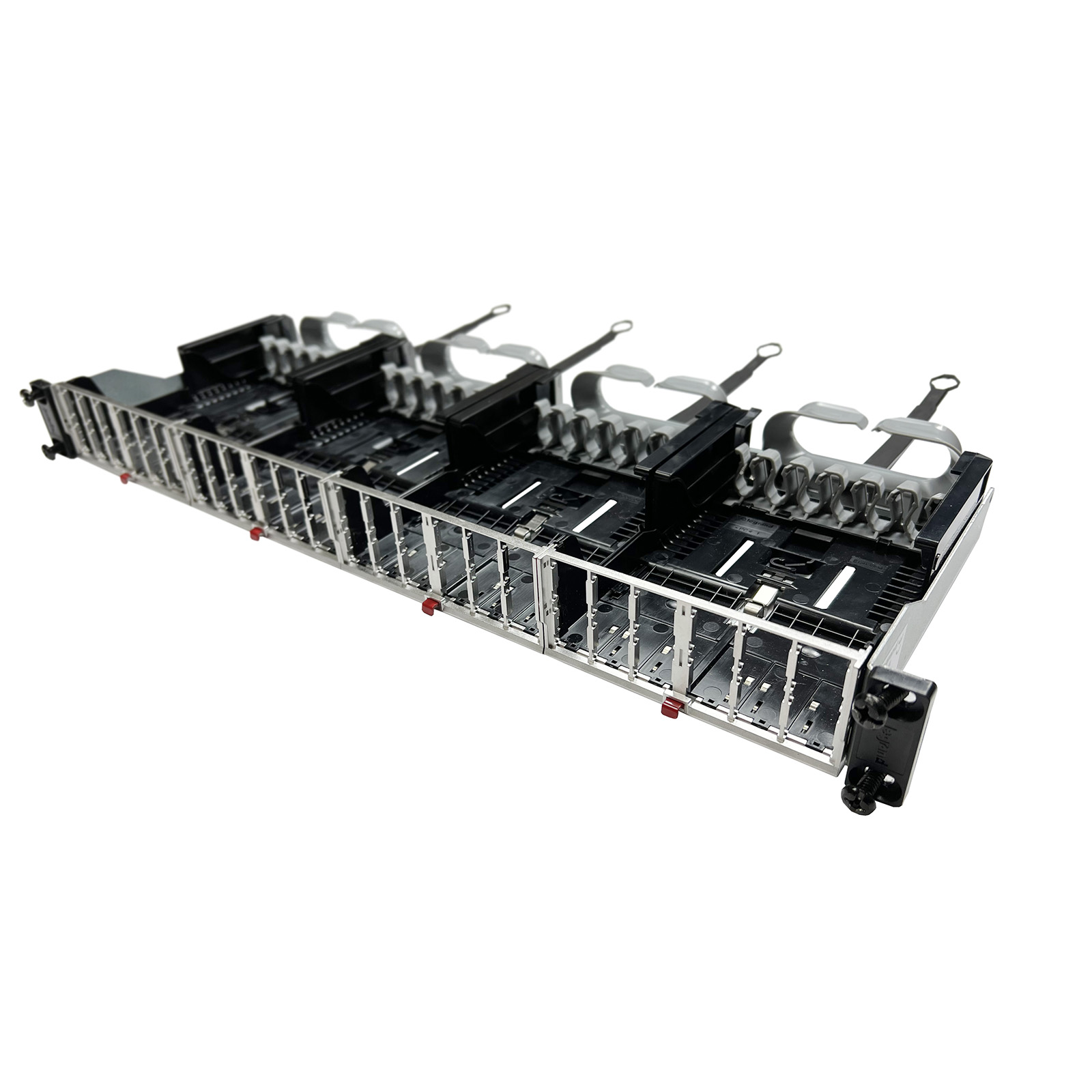 Patch Panel, Unloaded Fiber Panel, Rack-Mount, 1U Rack Units, Gray, 48-Port