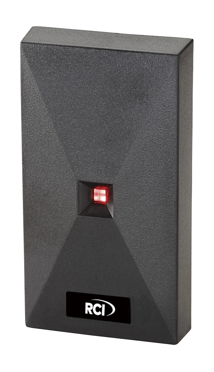 Mini Reader, Black, Indoor/Outdoor, 125 kHz, Wiegand Interface, Surface