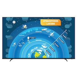 65&quot; Class, 4K Ultra-HD Professional Display, 330 cd/m2 Brightness; 1,300:1 Contrast Ratio, Built-in ATSC Tuner, 3 x HDMI, 2 x USB, RS-232C, LAN Control
