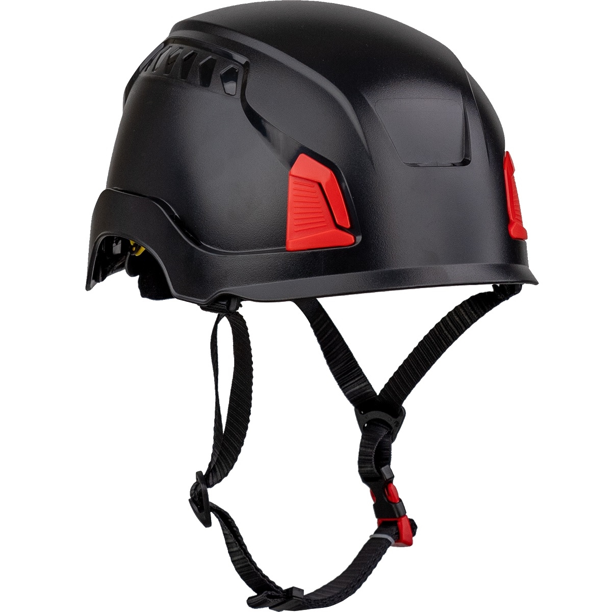 PIP Traverse Industrial Climbing Helmet: 6-Point Ratchet Suspension, Black