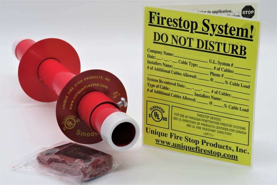 Firestop Sleeve System, Smooth; For New Horizontal Installations; Red ...