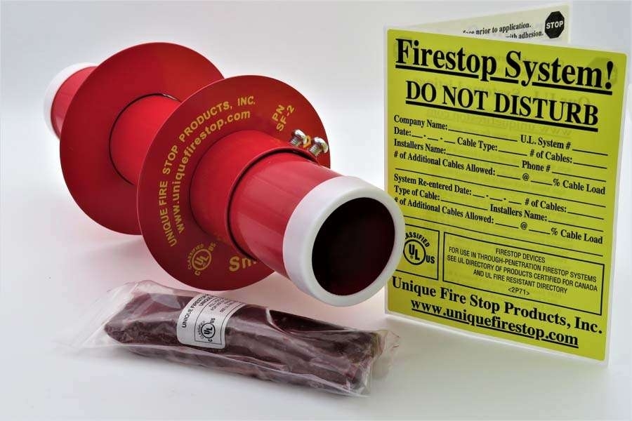 Smooth Firestop Sleeve, DiaxL: 2 x 12 in., Red, 12 in. Lg