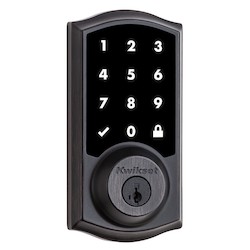 Z-Wave SmartCode 916 Touchscreen Venetian Bronze Single Cylinder Electronic Deadbolt Featuring SmartKey Security