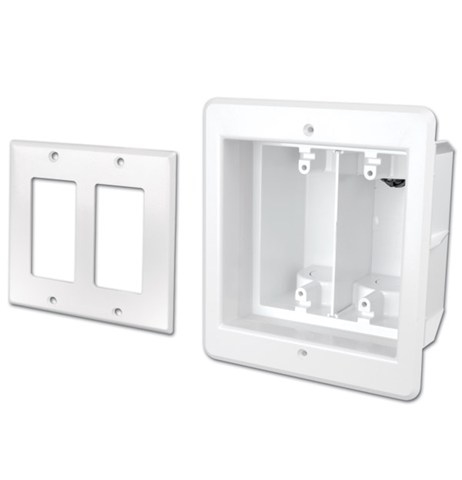 Recessed Dual Gang Indoor Inbox for Plasma And LCD TVS