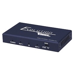 Slim HDMI 1x2 4K Splitter 4k/60hz HDR HDCP2.2