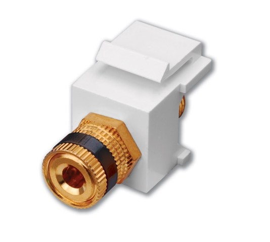 Binding Post Keystone Insert, Insert Color Ivory