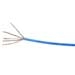 Copper Cable, Category 6, 23 AWG, 4 Pair, Unshielded, UTP, Solid Bare Copper Conductor, FEP/PVC, CMP, Plenum Cable, Blue Jacket, 1000Ft, Boxes