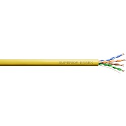 22-4P UTP-CMR 1G 4P POE Powerwise Cable Yellow 1000 ft Brakebox, Ideal for extended distance over 100m