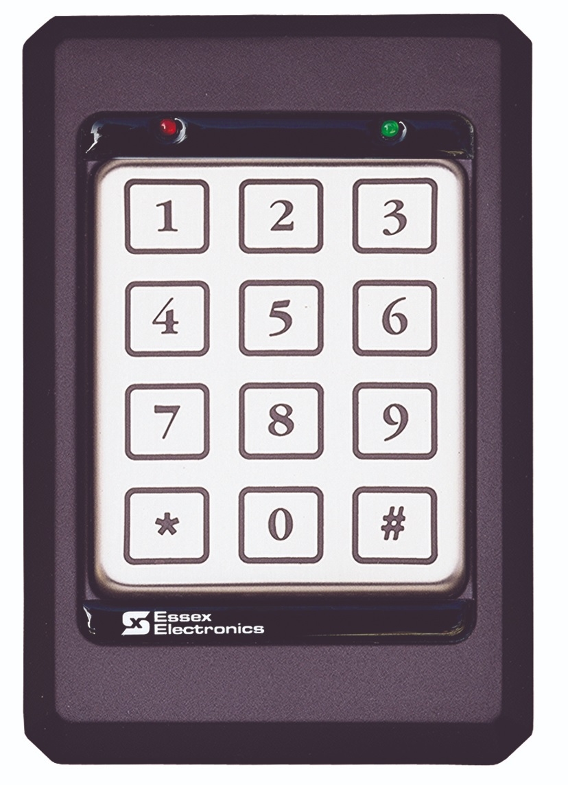 3x4 Keypad Access Controller, Black, 11 mm Dp, 130 mm Ht, Indoor and ...