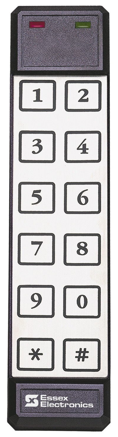 Keypad Reader, All-In-One, 26-Bit Wiegand, Narrow Style, Thinline 2x6 ...