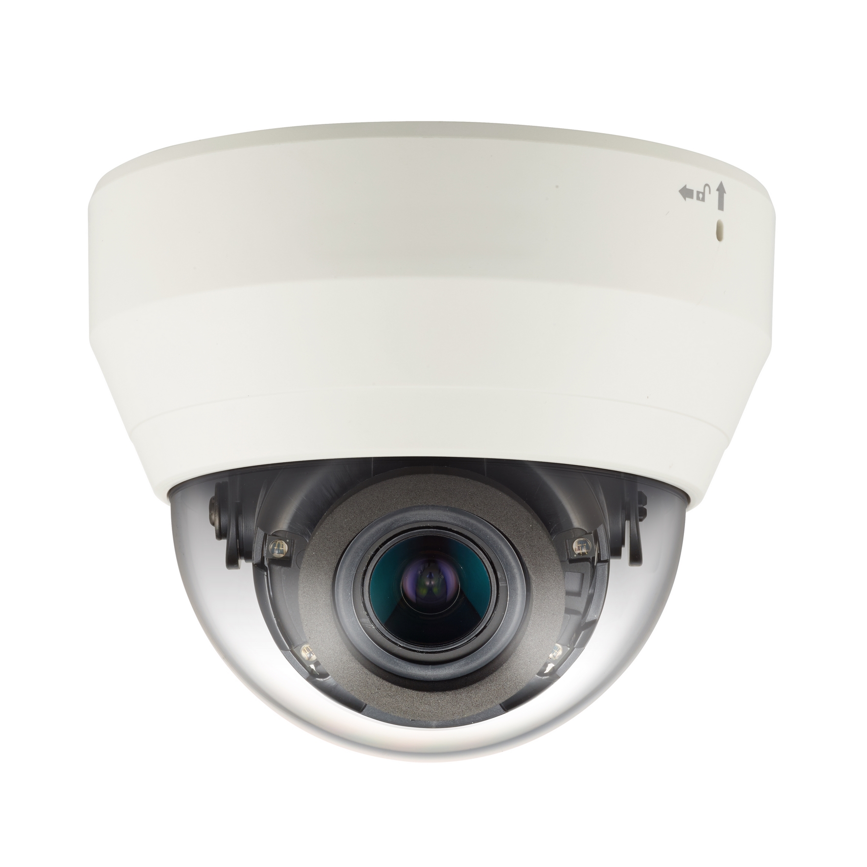 Wisenet Q-Series IP Dome Camera, White Casing, Color, H264, H265, MJPEG ...