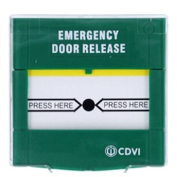 CDVI DOUBLE POLE              EMERGENCY DOOR RELEASE,       RESETTABLE