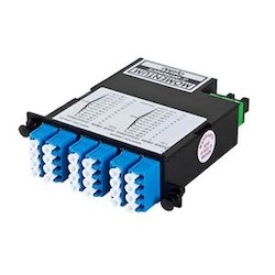 Cassette, M4, LC Quad, 1U, single-mode, 24F, 2MPO(M)