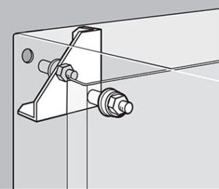 Panel Conversion Kit,Unpainted,Mild Steel,30 x 30 in.,Zinc Plated,four ...