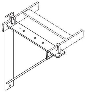 Triangular Support Bracket, Glacier White