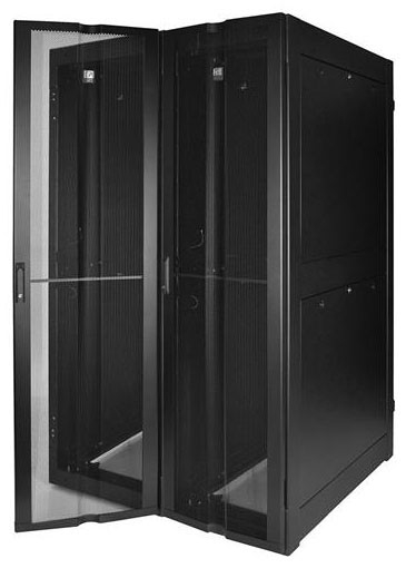 Equipment Cabinet,Black,Steel,23 in. Wd Mount,41.3 in. Dp,83.9 in. Ht ...