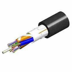 Fiber Cable, Indoor/Outdoor, 6 Fiber, Light Duty, Single Jacket, Riser Rated, Gel-Free, All-Dielectric Outdoor Stranded Loose Tube, Lazrspeed 550 OM4 Multimode