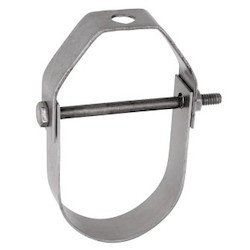 Hanger, Clevis, Pipe Size 3/4 Inch, Size of Steel Upper 1/8 Inch x 1 Inch Lower 1/8 Inch x 1 Inch, Plastic Coated Steel