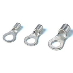 Non-Insulated Ring Terminal, 1/0 AWG, 5/16 Bolt Size
