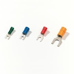 Polycarbonate Insulated Fork Terminal Wire Range 1.5-2.5 millimeters squared Bolt Hole M 4