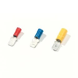 Polycarbonate Insulated Male Disconnect Terminal Wire Range 4.0-6.0 millimeters squared Tab Size 6.3 mm x 0.8 mm