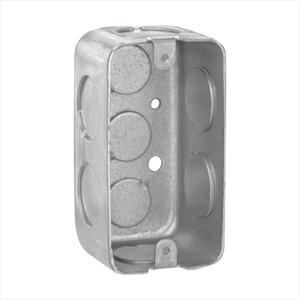 Utility Box, Steel, Depth 1.88 in., Number of Knockouts 8 Side; 3 Back ...