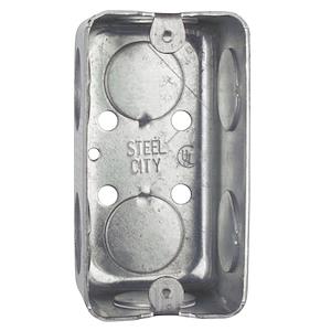 Utility Box, 1-Gang, 13 cu. in. Capacity, 8-Knockout