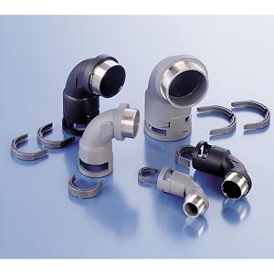 Conduit Elbow, M20 x 1.5, 90 deg., Polyamide 6, Black, IP68