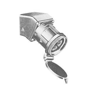 Reverse Service Standard Receptacle,200 A,Copper-Free Cast Aluminum,3 ...