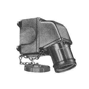 Reverse Service Standard Receptacle,30 A,Copper-Free Cast Aluminum,3 ...