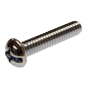 Combo Machine Screw, Imperial, Round Head, 3/8-16, Coarse Thread, Right ...