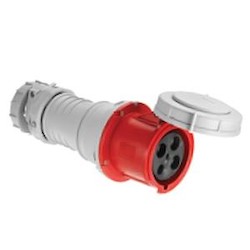 INLET PIN - SLEEVE 100A600V 3PH 3P4W WT BK