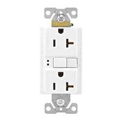 GFCI RECEPTACLES 20 AMP 125 V/AC NEMA 5-20R WHITE SELF-TESTING