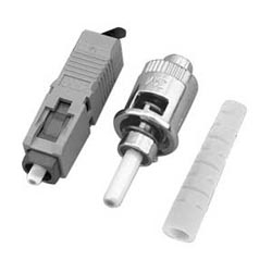 Hot Melt Jacketed Connector, SC, Multimode, white