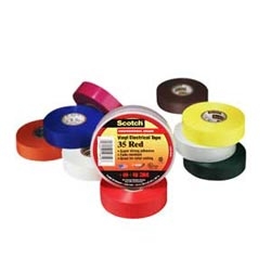 Scotch Vinyl Electrical Tape, 3/4 in x 66 ft, Brown
