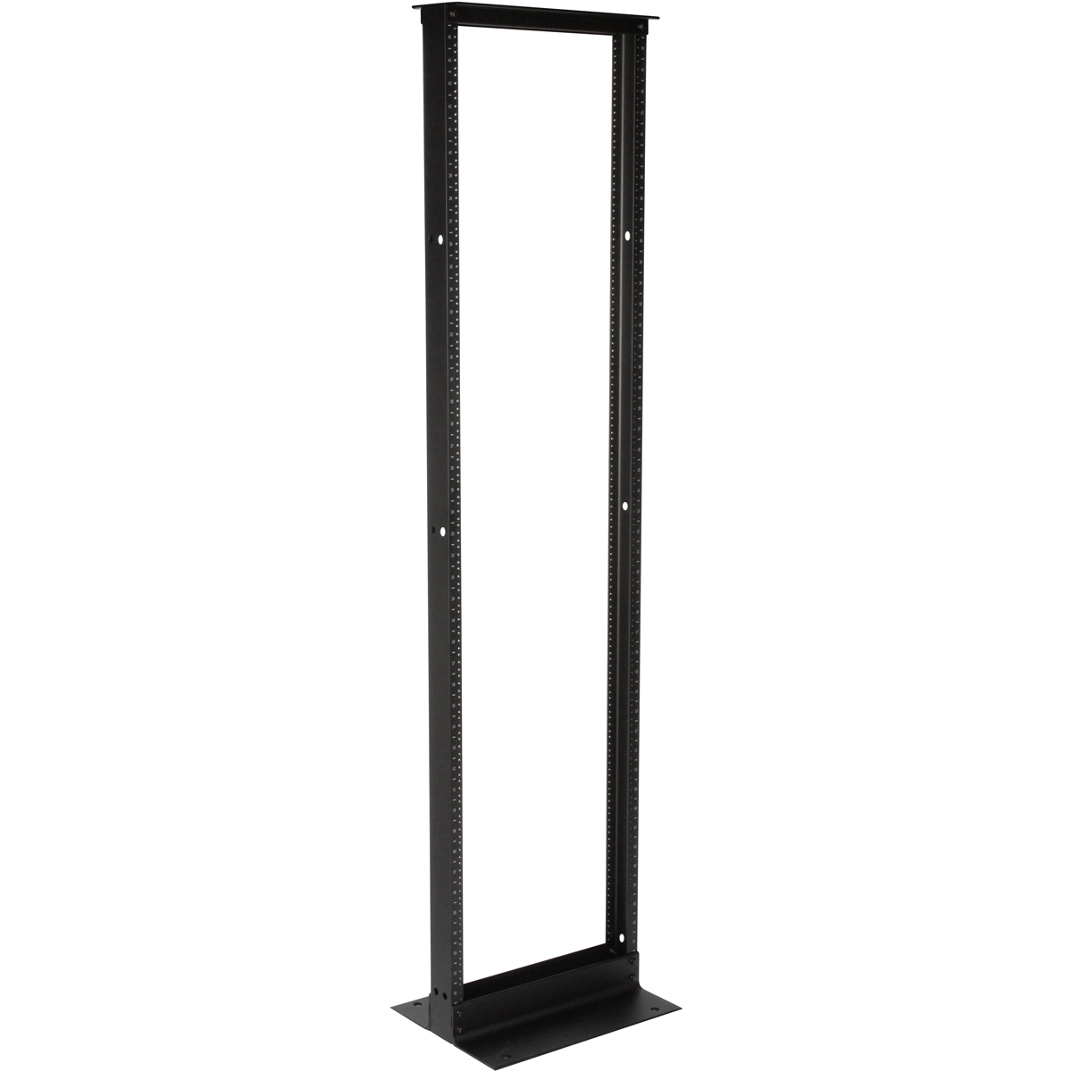 Relay Rack,Black,4 ft. Ht,Aluminum,19 in. Wd Mount,2-Post Rack,45U Rack ...